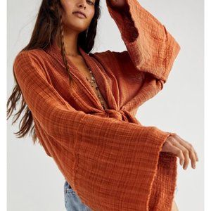 Free People We The Free One Azalea Kimono Rust XS/S